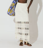 Adela Hand Crochet Midi Skirt | Ivory Dresses Cleobella 