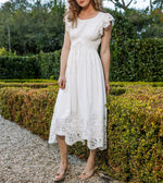 Allegra Midi Dress | Ivory Dresses Cleobella
