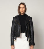 Asher Leather Jacket | Black Jackets Cleobella