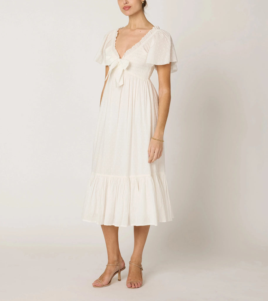 Ashlyn Midi Dress | Ivory Dresses Cleobella