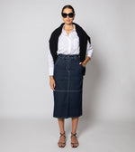 Backus Midi Skirt | Dark Denim Bottoms Cleobella