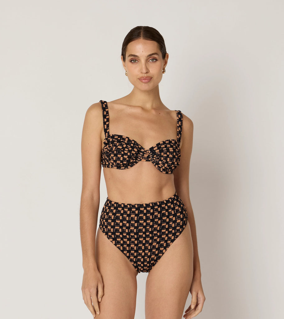 Beckett Top | Checker Swim-Top Cleobella