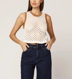 Brownwyn Sweater Top | Ivory/Brown Tops Cleobella
