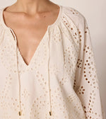 Citlali Blouse | Ivory Eyelet Tops Cleobella