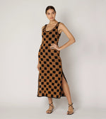 Danika Crochet Dress | Black/Brown Dresses Cleobella