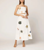 Eden Ankle Skirt | Ivory Multi Cleobella