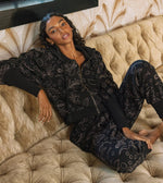 Imogene Quilted Sweatshirt | Black Multi Tops Cleobella