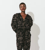 Imogene Quilted Sweatshirt | Black Multi Tops Cleobella
