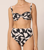 Kimber Bottom | Osaria Black/White Swim-Bottom Cleobella