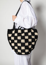 Leilani Crochet Tote | Black/Ivory Accessories Cleobella