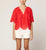Lulu Blouse | Poppy Red Tops Cleobella