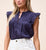 Maritza Blouse | Navy Tops Cleobella
