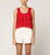 Miyuki Crochet Top | Poppy Red Tops Cleobella