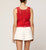 Miyuki Crochet Top | Poppy Red Tops Cleobella