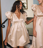 Nahla Mini Dress | Pale Champagne Dresses Cleobella