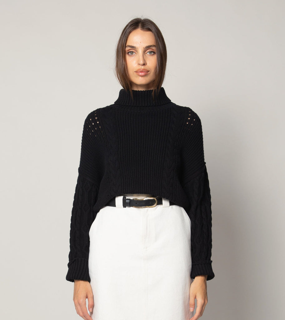 Serah Sweater | Black Tops Cleobella