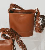 Siobhan Macrame Strap Bucket Bag | Brown Totes Cleobella 
