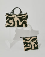 Abstract Yin-Yang Clutch | Multi Weekenders Cleobella