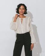 Alessi Blouse | Cream Tops Cleobella