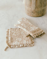 Block Print Oven Mitt + Hot Plate Set | Clemente Home Cleobella