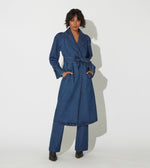 Cara Trench | Medium Wash Indigo Jackets Cleobella | Sustainable fashion | Sustainable Coats | Ethical Clothing |