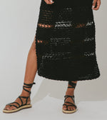 Diah Crochet Midi Dress | Black Dresses Cleobella