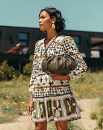 Gigi Woven Clutch | Olive Weekenders Cleobella