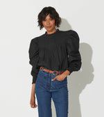 Irina Blouse | Black Tops Cleobella | Sustainable fashion | Sustainable Blouses | Ethical Clothing |