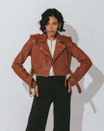 Leather Jacket | Cognac Jackets Cleobella