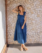 Maile Ankle Dress | Indigo Dresses Cleobella