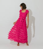 Milana Ankle Dress | Magenta Dresses Cleobella