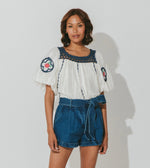 Navi Blouse | White Tops Cleobella