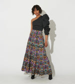 Rania Maxi Skirt | Mosaic Ikat Bottoms Cleobella | Sustainable fashion | Sustainable Skirts | Ethical Clothing |