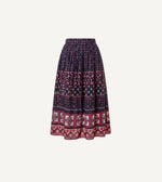 Aneeta Midi Skirt | Zocalo Rose Tan Bottoms Cleobella 