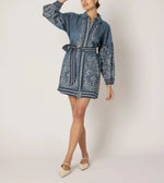 Anouk Mini Dress | Cardamom Blue Dresses Cleobella 