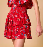 Arden Mini Skirt | Fiore Rosso Bottoms Cleobella 