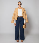 Asher Leather Jacket | Tan Jackets Cleobella 