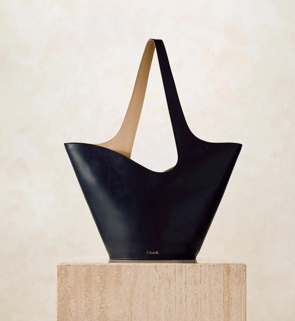 Astrid Tote Bag | Black & Moccasin Totes Cleobella 