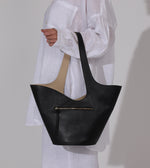 Astrid Tote Bag | Black & Moccasin Totes Cleobella 