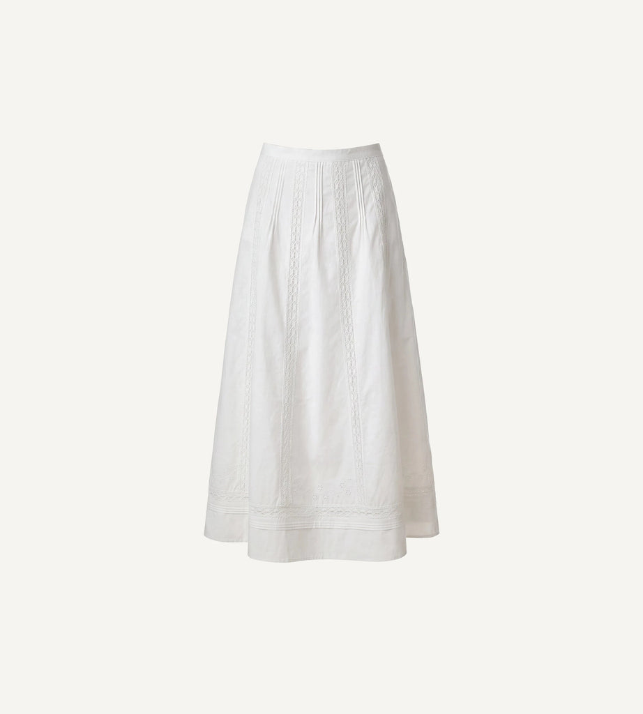 Aylin Midi Skirt | Ivory Bottoms Cleobella 