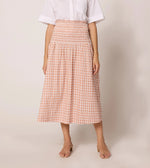 Azita Midi Skirt | Bellini Plaid Bottoms Cleobella 