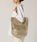 Blaine Weave Tote Bag | Gold Weekenders Cleobella 