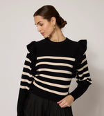 Blair Sweater | Black/Ivory Tops Cleobella 