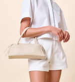 Calais Baguette Bag | Ivory Cleobella 