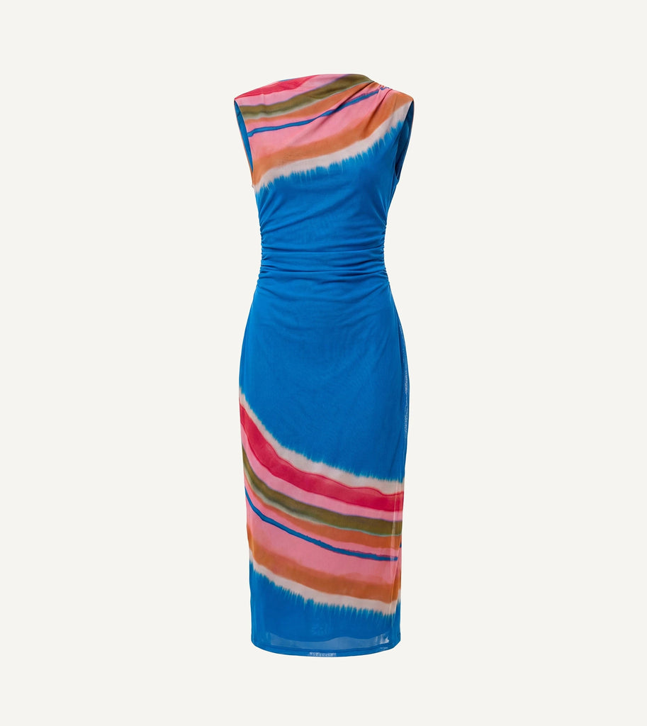 Carrie Midi Dress | Watercolor Stripe Dresses Cleobella 