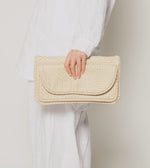 Clarisse Woven Clutch | Ivory Weekenders Cleobella 