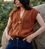 Cuore Sweater Vest | Clay Tops Cleobella 