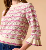 Deedee Sweater | Ivory Multi Tops Cleobella 