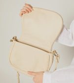 Delphine Woven Saddle Bag | Ivory Totes Cleobella 