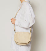 Delphine Woven Saddle Bag | Ivory Totes Cleobella 